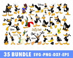 Disney Daffy Duck SVG Bundle Files for Cricut, Silhouette, Disney Daffy Duck SVG, Disney Daffy Duck SVG Files