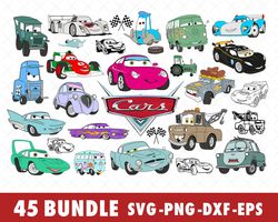 Disney Cars SVG Bundle Files for Cricut Silhouette, Disney Cars SVG, Disney Cars SVG Files, Disney Cars SVG bundle