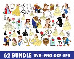 Disney Beauty And The Beast SVG Bundle Files for Cricut, Silhouette, Beauty and The Beast Disney SVG
