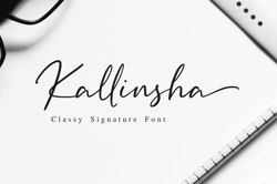 Kallinsha Trending Fonts - Digital Font