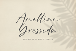 Amellian Gressida Trending Fonts - Digital Font
