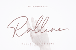 Ralline – Modern Script Trending Fonts - Digital Font