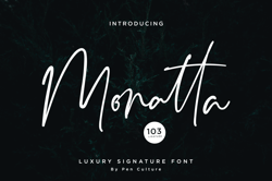 Monatta – Luxury Signature Trending Fonts - Digital Font