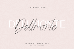 Dellmonte – Elegant Font Duo Trending Fonts - Digital Font