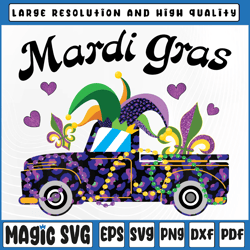 CooI Mardi Gras With Truck Mardi Gras Png, Happy Mardi Gras Y'all Truck, Mardi Gras Carnival, Digital Download