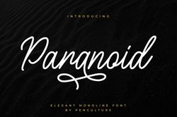 Paranoid – Elegant Monoline Trending Fonts - Digital Font