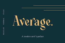Average – Modern Serif Typeface Trending Fonts - Digital Font
