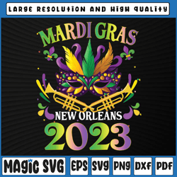 Mardi Gras New Orleans 2023 Mardi Gras Png, Mardi Gras Png Girls Mask Beads, Mardi Gras Carnival, Digital Download