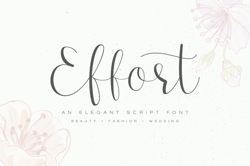 Effort – Calligraphy Trending Fonts - Digital Font