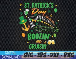 Womens St Patricks Day Cruise Matching Cruising Boozing Drinking Svg, Eps, Png, Dxf, Digital Download