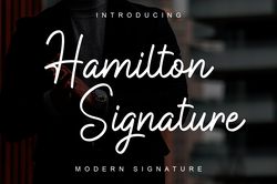 Hamilton Signature Font Trending Fonts - Digital Font