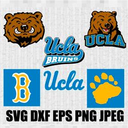 UCLA Bruins SVG PNG JPEG  DXF Digital Cut Vector Files for Silhouette Studio Cricut Design