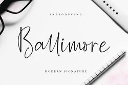 Ballimore – Modern Signature Trending Fonts - Digital Font