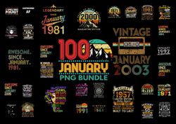 January Birthday PNG Bundle , Queen Was Born In January, King Was Born In January , January Girl Png , birthday for blac