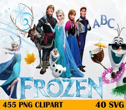 455 froze png ,clipart frozen svg digital download elsa olaf anna frozen for svg file cut digital download