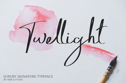 Twellight | Signature Typeface Trending Fonts - Digital Font