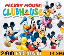Mickey Mouse Club House Png, Mickey PNG Clipart, Mickey png, Mickey bundle Png Digital Download Instant