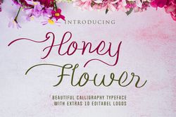Honey FLower Trending Fonts - Digital Font