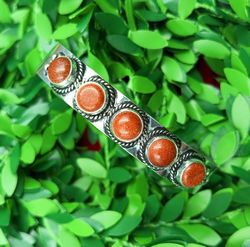 1 PCs Goldstone Gemstone 8 MM 5 Stone Traditional Bangle, Boho Bangle Jewelry, Friendship Bangle for Women Jewelry