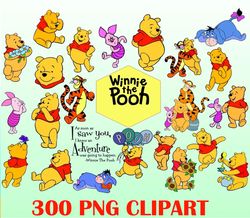 Winnie the Pooh PNG Bundle, Winnie Pooh PNG Cut Files Winnie Pooh Bundles, Instant Download