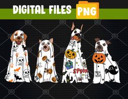 Dog Ghost svg, Spooky Season Ghost Halloween Groovy Retro  Svg, Eps, Png, Dxf, Digital Download