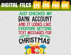 Womens Everyone Is Getting Text Messages For Christmas Merry Svg, Eps, Png, Dxf, Digital Download