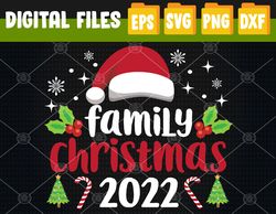 Family Christmas 2022 Matching Funny Santa Elf Squad Svg, Eps, Png, Dxf, Digital Download
