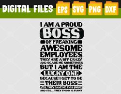 Boss Day Shirt Employee Appreciation Office Men Women Funny Svg, Svg, Eps, Png, Dxf, Digital Download