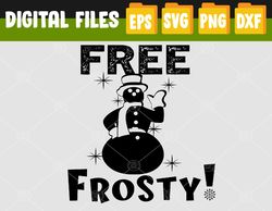 Free Frosty Funny Christmas Svg, Eps, Png, Dxf, Digital Download