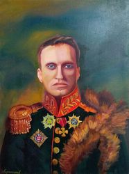 Portrait of a man painting Alexei Navalny Artwork 23*31 inch President painting