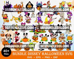 40 Disney halloween svg, Halloween Pumpkin SVG, PNG famous halloween, cartoon characters cricut, cutting cut clipart svg