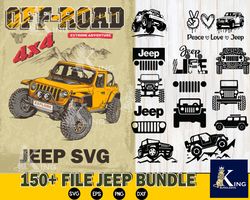 150 file jeep bundle Svg dxf eps png, Mega jeep Bundle svg, for Cricut, digital Download, file cut, Instant Download