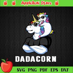 Dadacorn Unicorn Dad and Baby Svg, Trending Svg, Family Svg, Unicorn