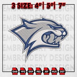 New Hampshire Wildcats Embroidery file, NCAA D1 teams Embroidery Designs, NCAA Cats, Machine Embroidery Pattern