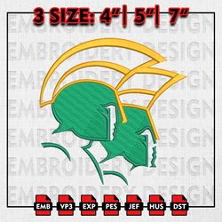 Norfolk State Spartans Embroidery file, NCAA D1 teams Embroidery Designs, Norfolk State, Machine Embroidery Pattern