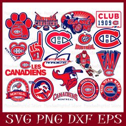 Montreal Canadiens svg, Montreal Canadiens Bundle, Montreal Canadiens logo, nhl Bundle, nhl Logo, nhl ,svg, png, eps,dxf