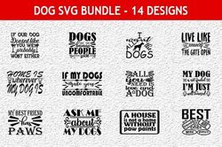 SVG  Dog 14 Quotes Designs Bundle EPS ,  SVG ,  PNG  ,  DXF , Digital downloads