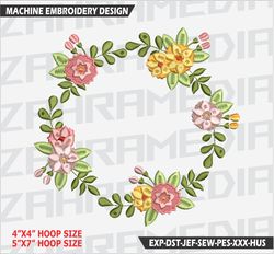 Flower , Machine Embroidery Design, Files, INSTANT DOWNLOAD
