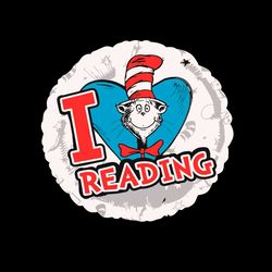 I Love Reading Dr Seuss Day Student SVG Graphic Designs Files