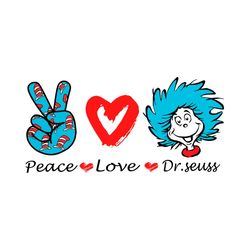 Little Miss Thing Peace Love Dr Seuss SVG Graphic Designs Files