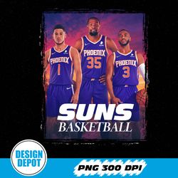 Kevin Durant Suns Svg, Devin Booker and Chris Paul Svg, The Valley Svg, Phoenix suns Svg