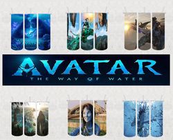 6 Avatar 2 Tumbler Designs Bundle, The Way Of Water Png, Pandora Tumbler, 20oz Skinny Tumbler Sublimation, Straight Tumb