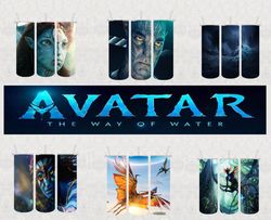 6 Avatar 2 Tumbler Designs Bundle, The Way Of Water Png, Pandora Tumbler, 20oz Skinny Tumbler Sublimation, Straight Tumb