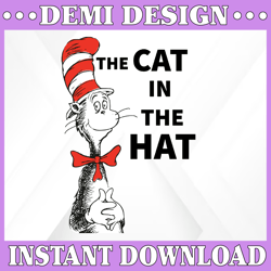Hat Dr Seuss The Cat In The Hat Svg Dxf Eps Pdf Png, Cricut, Cutting file, Vector, Clipart