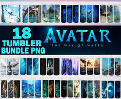 15 Avatar 2 Tumbler Designs Bundle, The Way Of Water Png, Pandora Tumbler, 20oz Skinny Tumbler Sublimation, Straight Tum