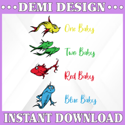One baby Two baby red baby blue baby, Dr seuss svg, Dr seuss Birthday, Dr seuss quote,silhouette svg, cricut svg files