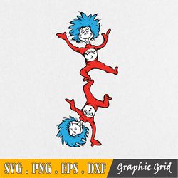Thing 1 And Thing 2 Svg, Dr Seuss Svg, Thing 1 Svg, Thing 2 Svg, Thing 1 Vector, Thing 1 Clipart, Thing 1 Thing 2 Svg, F