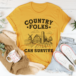 country folks can survive tee