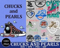 100 Chucks And Pearls Svg, Chucks & Pearls Svg 2021, Chucks Svg files, Pearls Svg, Chucks and Pearls Svg Bundle Silhouet