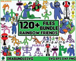 120 Rainbow friends SVG, Rainbow friends SVG, Rainbow friends png, Cutting File, Roblox cut file, Cricut, Plotter, Trans